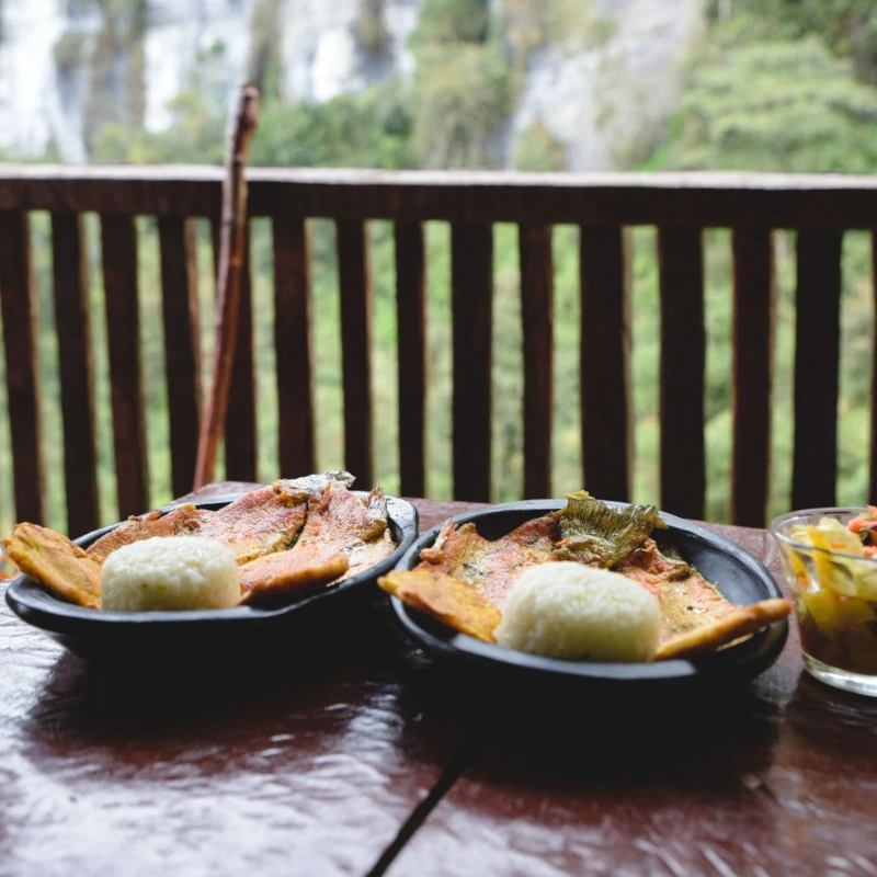 Plato del restaurante Raíces